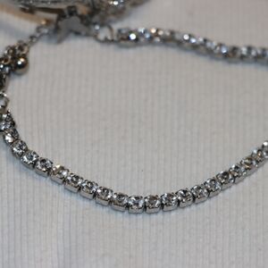 Elegant Silver Tennis Bracelet